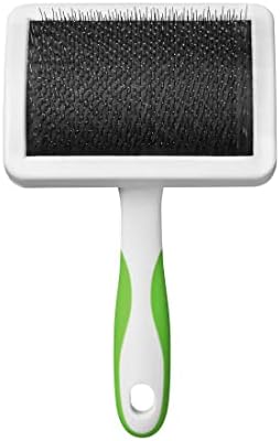 Andis 65710 Self-Cleaning Animal Slicker Brushes with Curved Stainless-Steel Bristles for