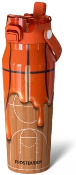 Frost Buddy 24oz Insulated Water Bottle - Straw & Chug Lid - Leak-Proof