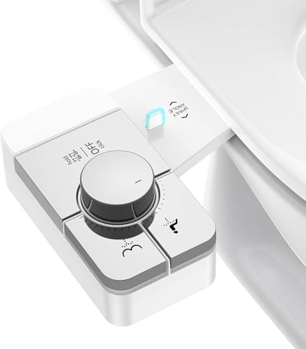 Upgrade Bidet Attachment for Toilet Seat, Adjustable Angle Dual Nozzle