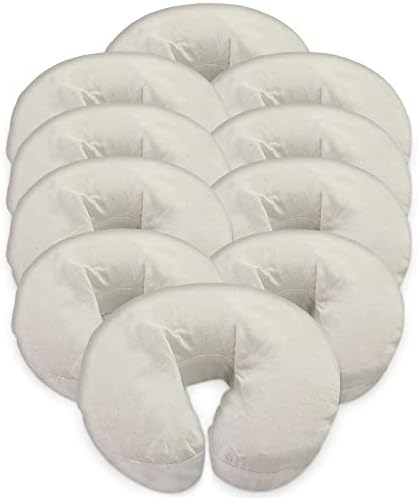 Pack of 10, Premium Extra Thick 100% Cotton Flannel Massage Tables Face Cradle Covers