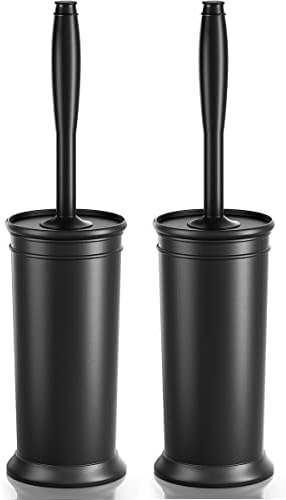 Toilet Brush and Holder 2 Pack, Toilet Bowl Brush with Extra Long Handle