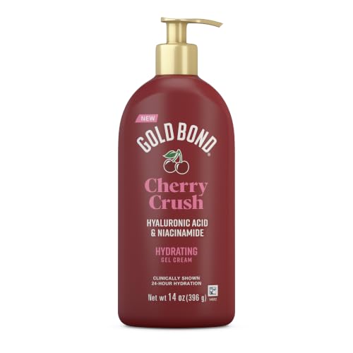 Gold Bond Cherry Crush Hydrating Gel Cream, Juicy Cherry Crush Scent, 24-Hour