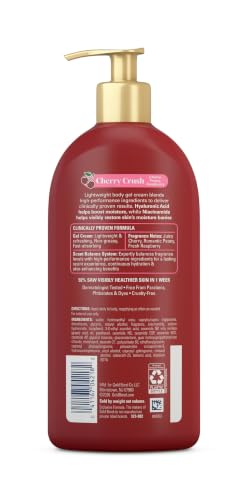 Gold Bond Cherry Crush Hydrating Gel Cream, Juicy Cherry Crush Scent, 24-Hour
