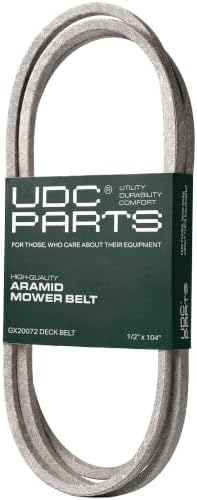 UDC Parts GX20072 Deck Belt, 1/2" x 104" Replacement for John Deere 42 Inch