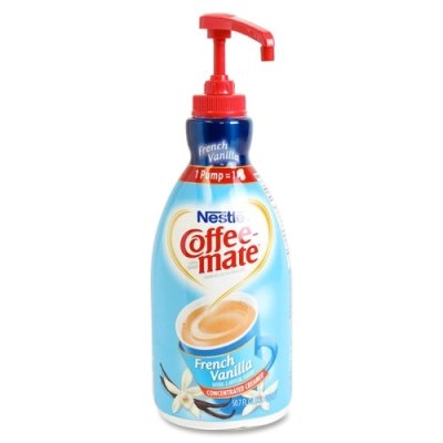 Nestle Coffee mate Coffee Creamer, French Vanilla, Concentrated Liquid Pump