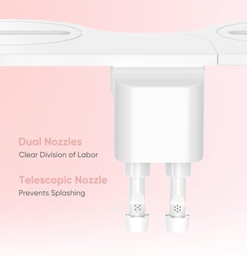 Ultra-Slim Bidet Attachment, Posterior&Feminine Wash-(Retractable Dual