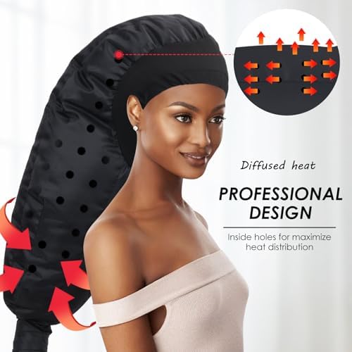 Hair Dryer Bonnet Attachment: Upgraded Extra Large Hooded Dryer Adjustable Hair Dryer