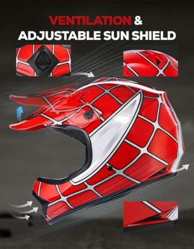 Youth Dirt Bike Helmet DOT Approved Kids Full Face Motocross Helmets
