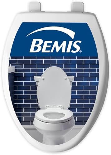 Bemis 170 Durable Plastic Toilet Seat, Elongated, White