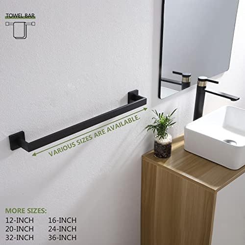 KOKOSIRI 24-Inch Single Towel Bar, Bathroom Kitchen Towel Holder