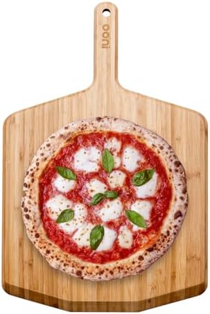 Ooni 16” Bamboo Pizza Peel – Wooden 16 Inch Serving Board, Pizza Spatula Paddle