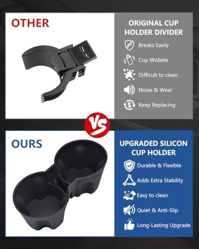 Cup Holder Inserts for Toyota Highlander 2014-2019 Accessories