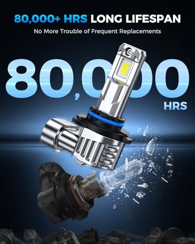 Marsauto 9005 H11 LED Bulbs Combo, 60,000LM 600% Brighter, Pack of 4