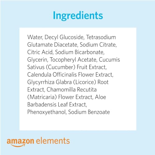 Amazon Elements Baby Wipes, Unscented, Hypoallergenic, Alcohol-Free, With