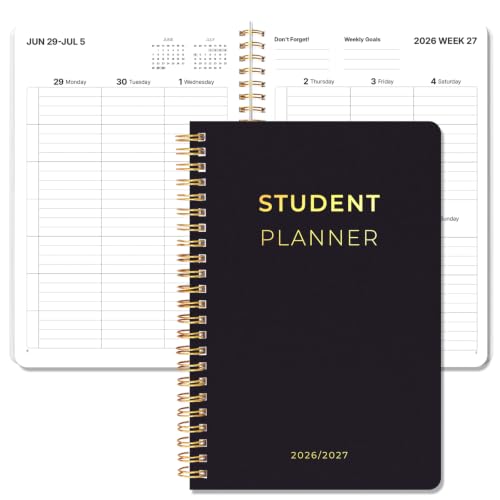 Student Planner 2026-2027, 5.8" x 8.5" Academic Planner, July 2026 - June