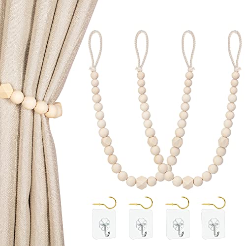 KLOGTSIND Magnetic Curtain Tiebacks, Curtain Holdbacks for Curtains 2 Pack