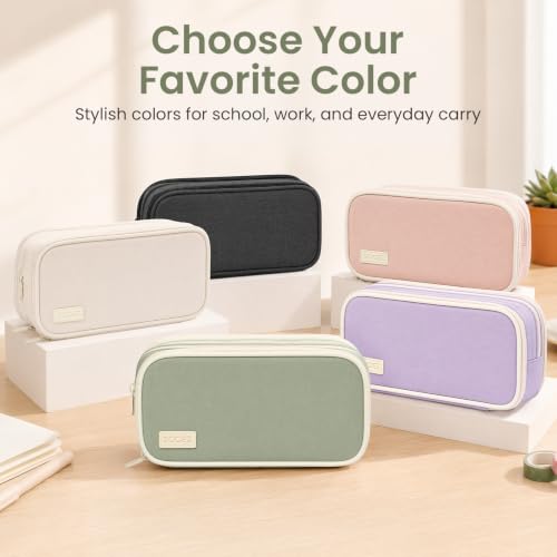 Sooez Large Capacity Pencil Case Pouch, Cute Pencil Pouch Pencil Bag