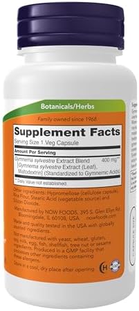 NOW Supplements, Gymnema Sylvestre Extract, 90 Veg Caps