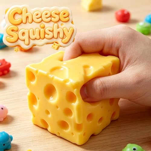Cheese Squishy Stress Relief Original Sensory Food Squishy Stress Relief