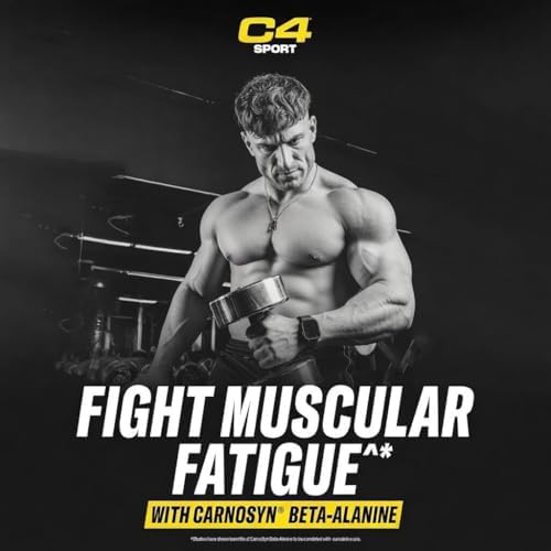 C4 Sport Pre Workout Powder with 135mg Caffeine, Blue Raspberry, 30 Serv