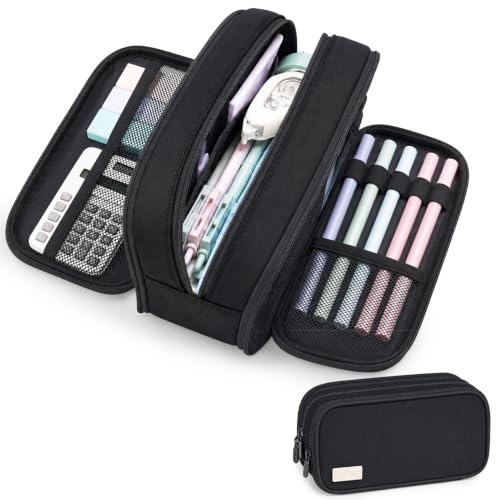 Sooez Large Capacity Pencil Case Pouch, Cute Pencil Pouch Pencil Bag