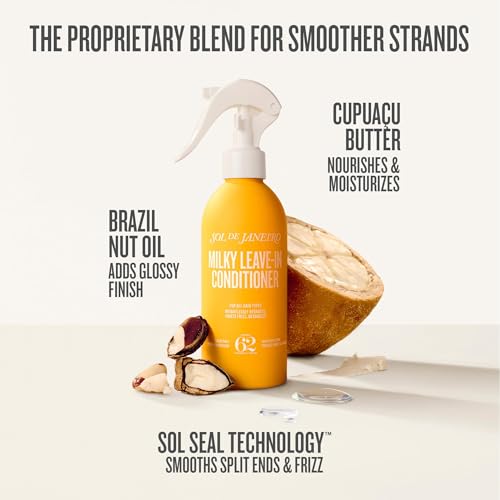 Sol de Janeiro Milky Leave-In Conditioner Heat Protection Spray For Hair