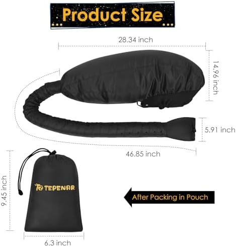 Hair Dryer Bonnet Attachment: Upgraded Extra Large Hooded Dryer Adjustable Hair Dryer