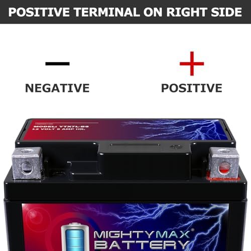 Mighty Max Battery YTX7L-BS -12 Volt 6 AH, 100 CCA