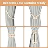 KLOGTSIND Magnetic Curtain Tiebacks, Curtain Holdbacks for Curtains 2 Pack