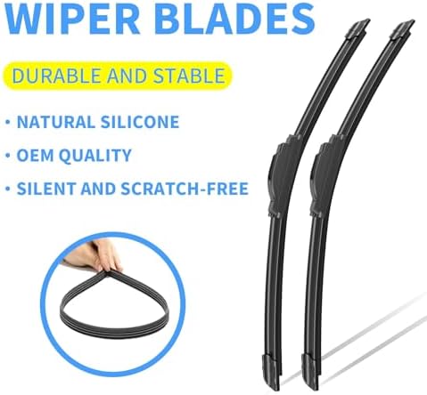 22"+22" Silicone Wiper Blades Replacement For Ford F-150 1997-2025
