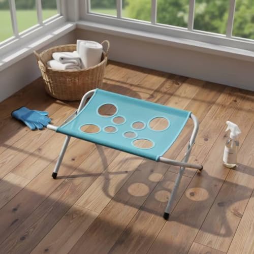 Pet Grooming Hammock with Stand Iron Tube Frame Mesh Bath Support Hanging