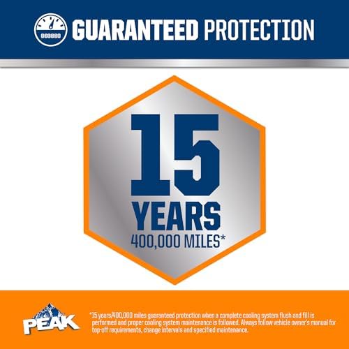 PEAK OET Extended Life Orange 50/50 Prediluted Antifreeze/Coolant for North American