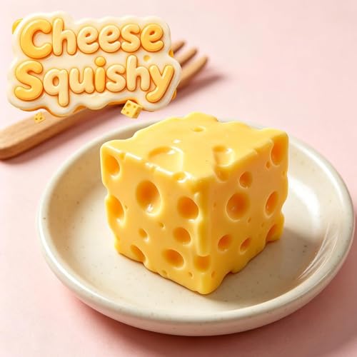 Cheese Squishy Stress Relief Original Sensory Food Squishy Stress Relief