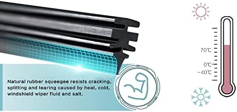 MOTIUM Windshield Wiper Blades 22"+22", All-Season, Set of 2