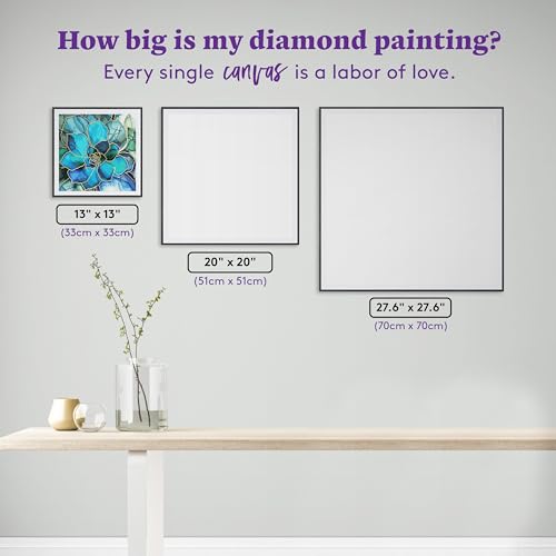 DIAMOND ART CLUB Shimmering Succulents Diamond Art Kits for Adults
