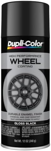 Dupli-Color Wheel Paint, Gloss, Black, 12 oz