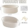 JMvicyroam Woven Basket,Small Rope Storage Bin with Handles & Ribbon Bag