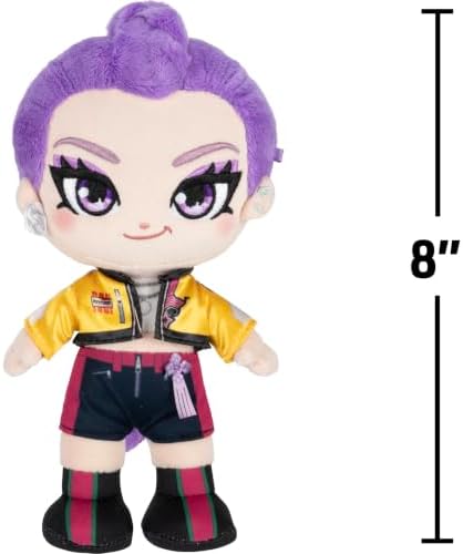 Kpop Demon Hunters 8-inch Rumi Plush - Collectible HUNTR/X Character Plush - Ages 6+