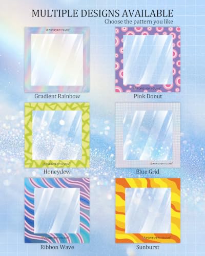 ForeverYoung Reusable Diamond Art Release Film 30 PCS Gradient Rainbow