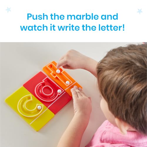 hand2mind MarbleTracers - Lowercase Letters, 24 Letter Tracing Trays, 10