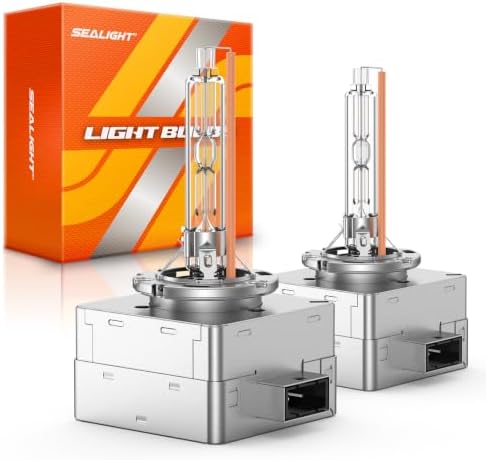 SEALIGHT D3S HID Bulbs, 6000K Daylight White Enhanced Visibility