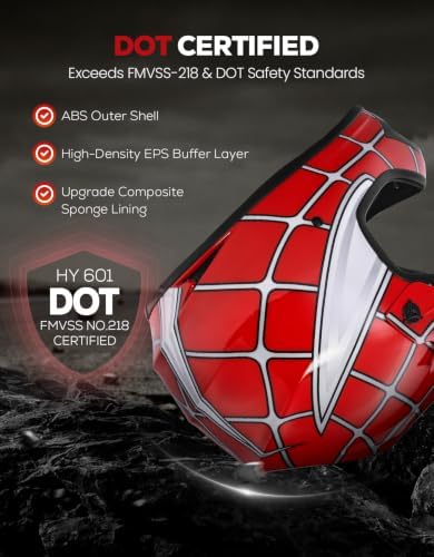 Youth Dirt Bike Helmet DOT Approved Kids Full Face Motocross Helmets