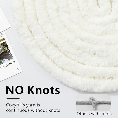 Cozyful Chunky Yarn for Hand Knitting - #10 Chunky Chenille Yarn