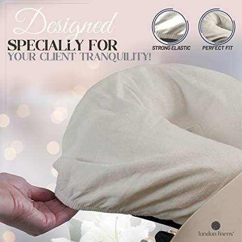 Pack of 10, Premium Extra Thick 100% Cotton Flannel Massage Tables Face Cradle Covers