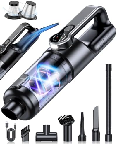 Cordless Handheld Vacuum Cleaner, 2-in-1 Vacuum & Blower, 36000Pa Suction Brushless Motor