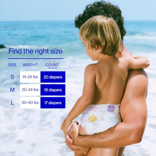 Coterie Baby Swim Diapers, Size Small (14-26 lbs), 2-Pack