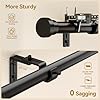 YaFex Curtain Rods 32-144 Inch, Heavy Duty 1 Inch Adjustable Curtain Rod for