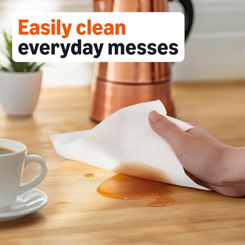 Amazon Basics 2-Ply Flex-Sheets Paper Towels, 12 Basics Rolls = 40 Regular