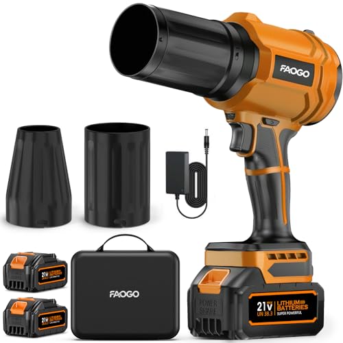 Cordless Leaf Blower with 2 Batteries & Charger - 990,000 RPM Electric