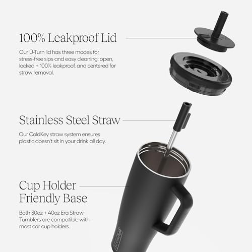 BrüMate Era 30 oz Tumbler with Handle & Straw